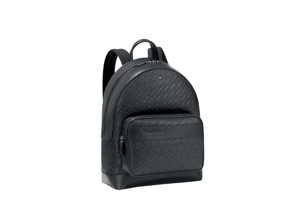 Mochila Montblanc M Gram 4810, Piel, Piel, Negro, Cremallera, 128618