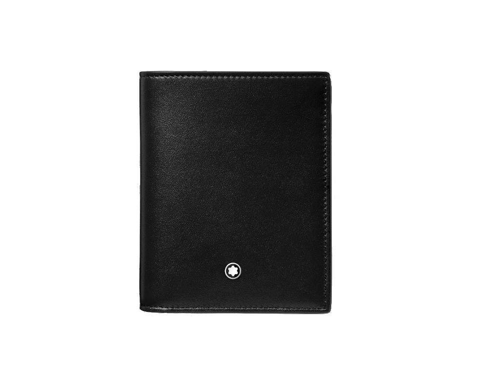 Cartera Montblanc Meisterstück Compact, Negro, Piel, 6 Tarjetas,129677