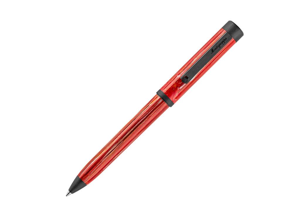 Bolígrafo Montegrappa Zero Zodiac Aries, Rojo, Acero con PVD, ISZEZBIC-R3