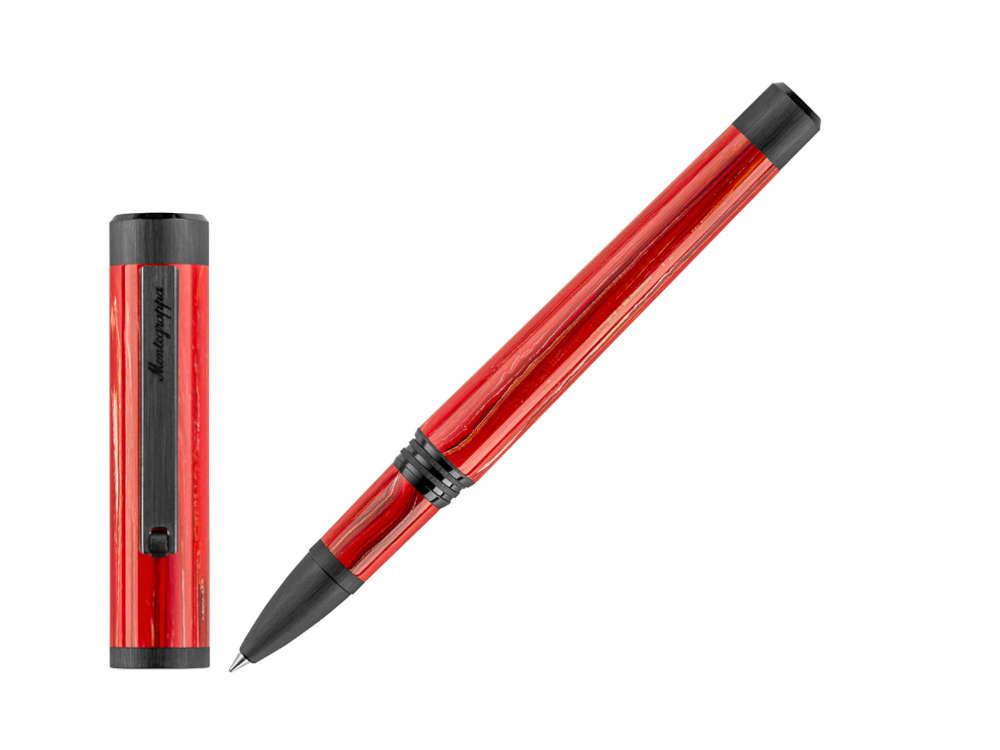 Roller Montegrappa Zero Zodiac Aries, Rojo, Acero con PVD, ISZEZRIC-R3