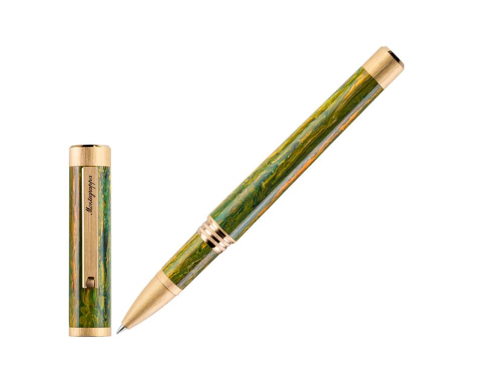 Roller Montegrappa Zero Zodiac Geminis, Verde, PVD Oro, ISZEZRIY-G7