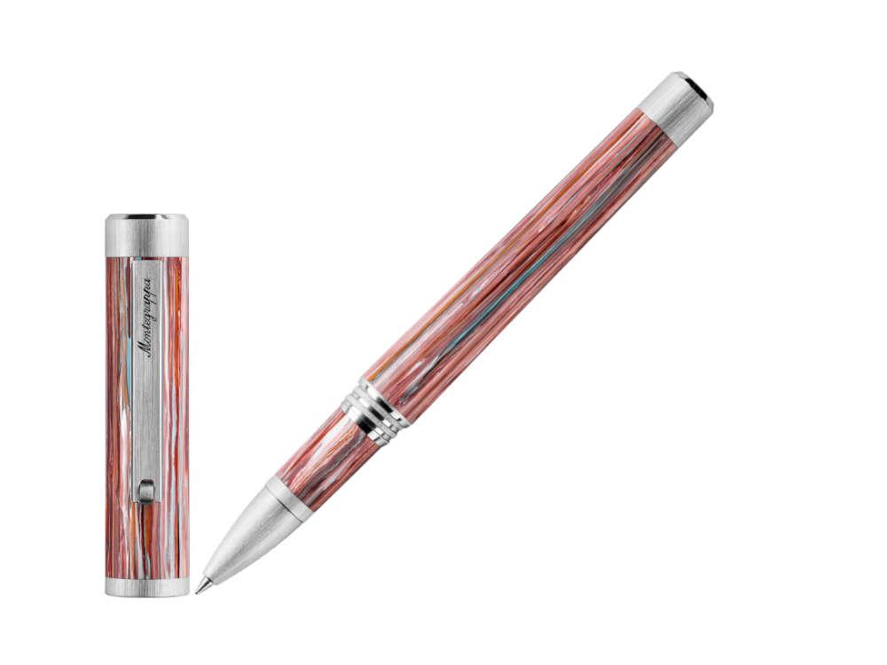 Roller Montegrappa Zero Zodiac Piscis, Rosa, Acero Inoxidable, ISZEZRIP-S2