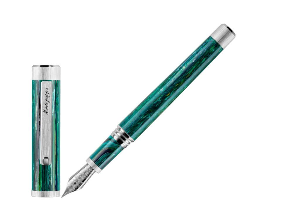 Estilográfica Montegrappa Zero Zodiac Sagitario, Acero, ISZEZ-IP-G10