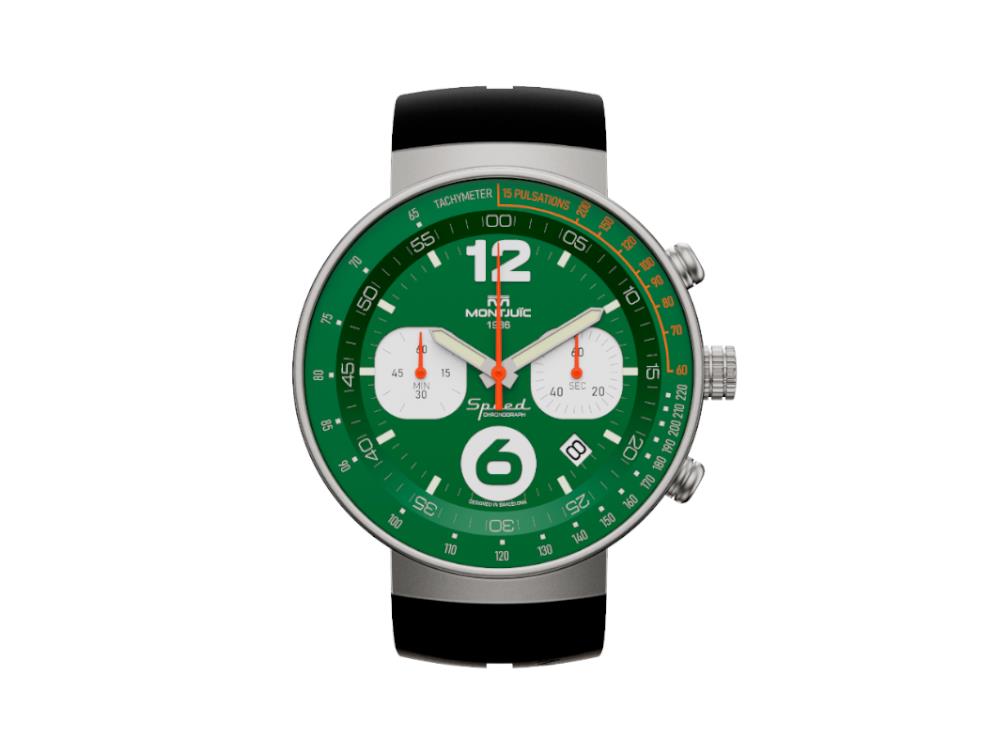 Reloj de Cuarzo Montjuic Speed Chronograph, Verde, 45 mm, MJ2.0404.S
