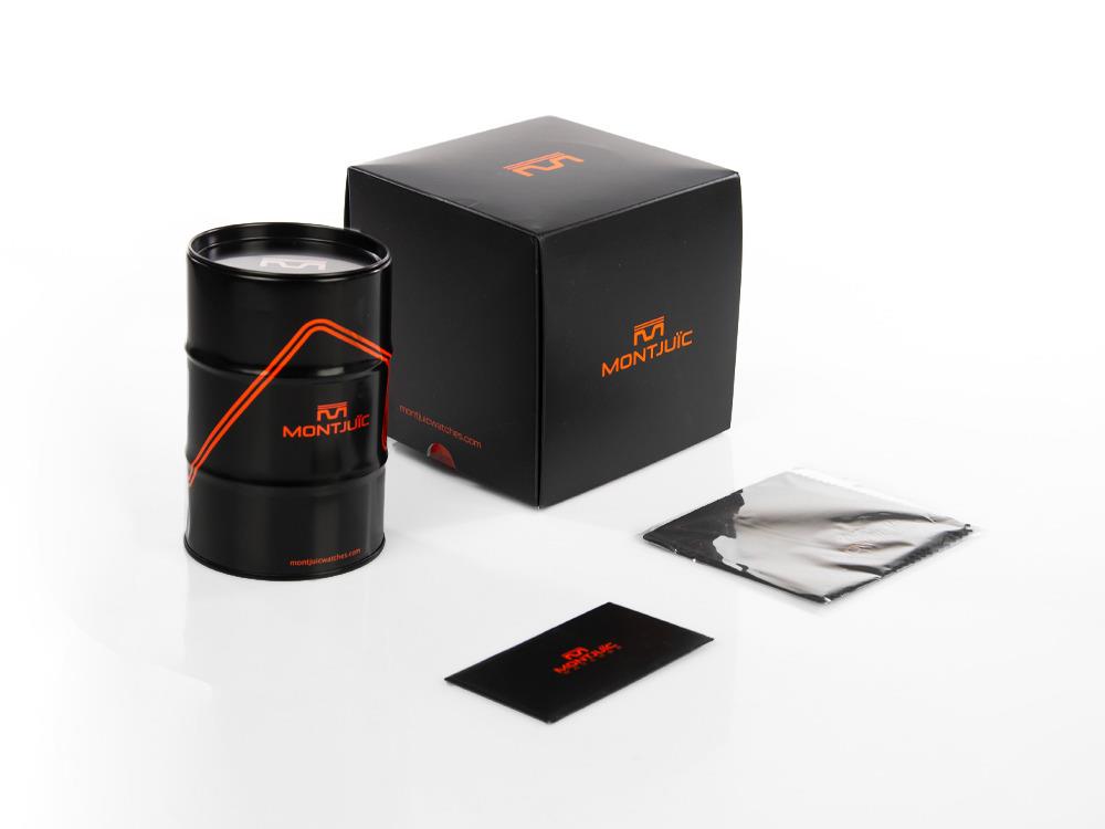 Reloj de Cuarzo Montjuic Speed Chronograph, Acero, Azul, 45 mm, MJ2.0303.S