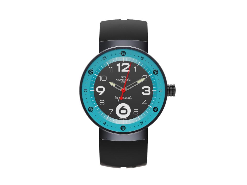 Reloj de Cuarzo Montjuic Speed Special Racing Series, Negro, 43 mm, MJ1.1611.B