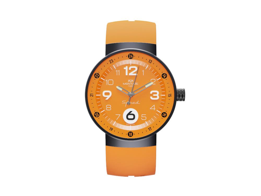 Reloj de Cuarzo Montjuic Speed Special Racing Series, Naranja, 43 mm, MJ1.1712.B