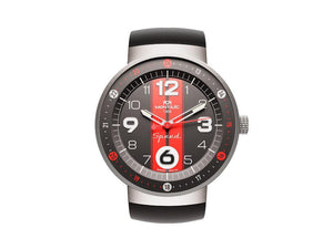 Reloj de Cuarzo Montjuic Sport, Acero Inoxidable 316L, Negro, 43 mm, MJ1.0602.S