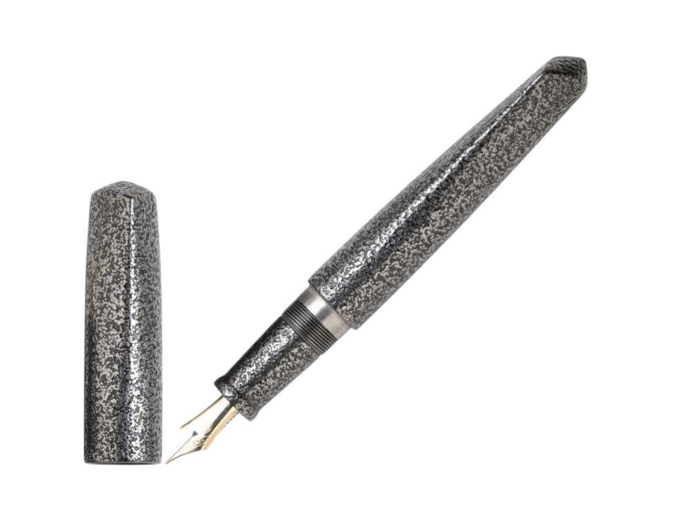 Pluma Estilográfica Nakaya Dorsal Fin Ver.2 Suzu Ishime Plata