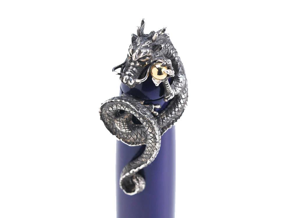 Nakaya Dragon II Stopper, Plata, Oro 18k