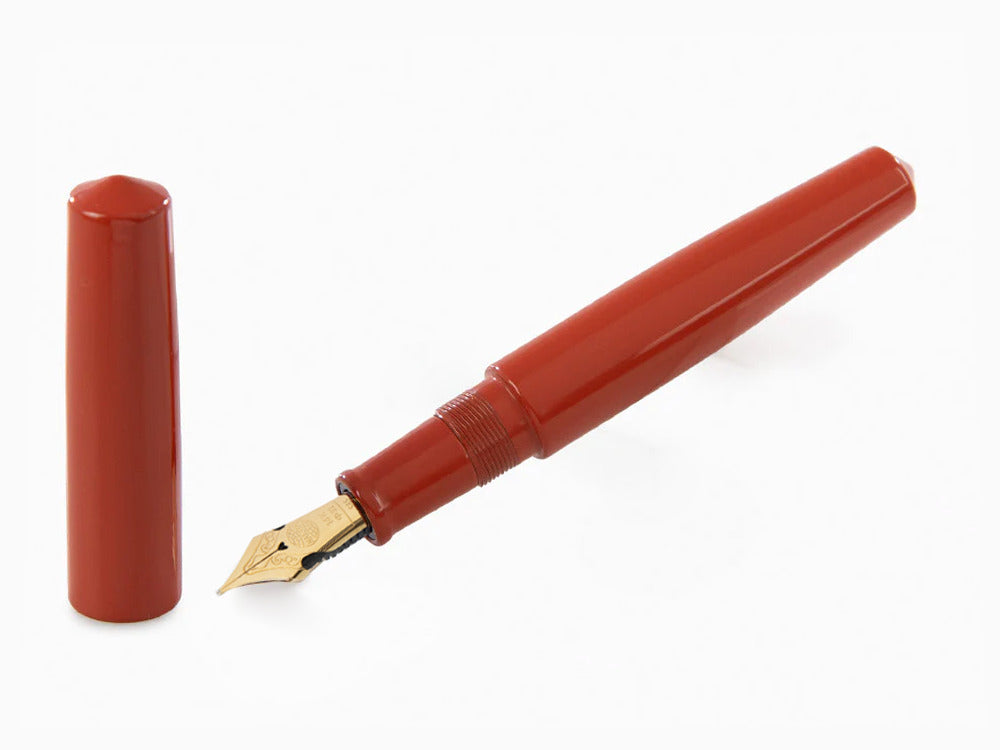 Pluma Estilográfica Nakaya Cigar Piccolo, Arai Shu, Ebonita, Elástico