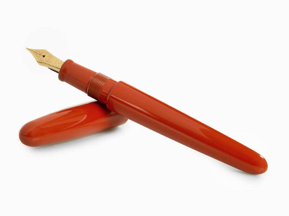 Estilográfica Nakaya Cigar Portable Arai Shu, Ebonita y laca Urushi