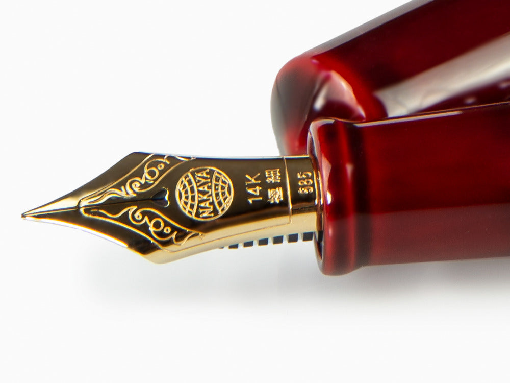 Pluma Estilográfica Nakaya Cigar Piccolo, Aka Tamenuri, Ebonita