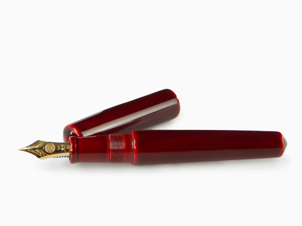 Pluma Estilográfica Nakaya Cigar Piccolo, Aka Tamenuri, Ebonita