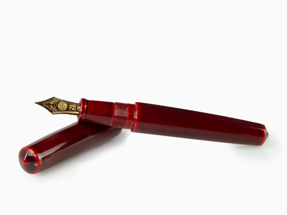 Pluma Estilográfica Nakaya Cigar Piccolo, Aka Tamenuri, Ebonita
