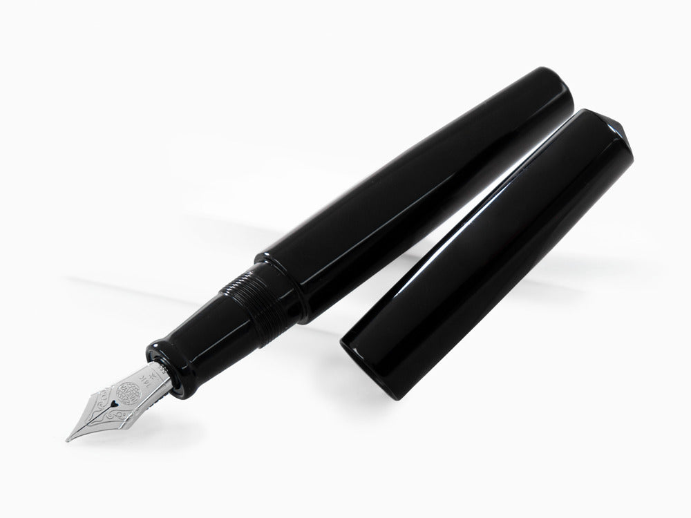 Pluma Estilográfica Nakaya Cigar Kuro-Roiro Piccolo, Oro 14k rodio