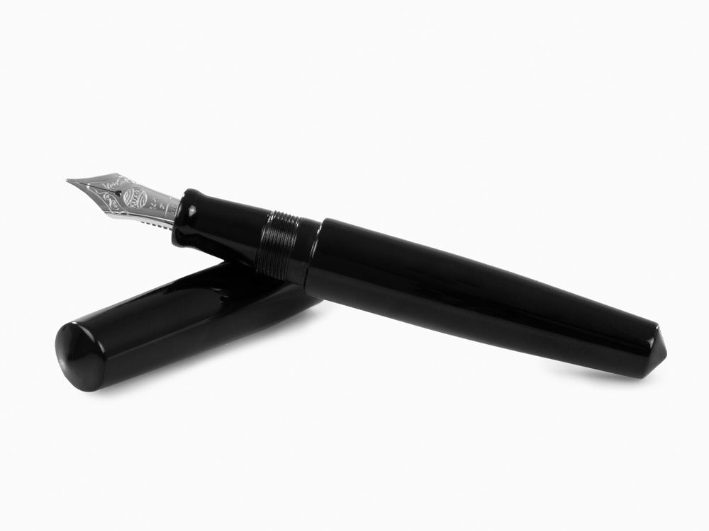 Pluma Estilográfica Nakaya Cigar Kuro-Roiro Piccolo, Oro 14k rodio