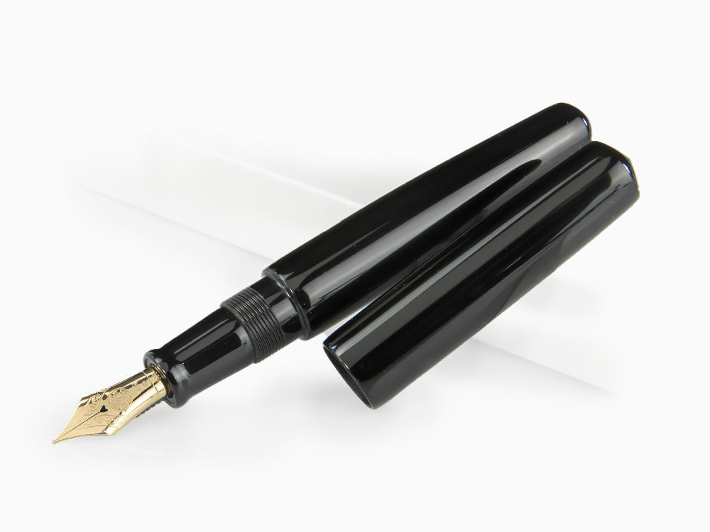 Pluma Estilográfica Nakaya Cigar Kuro-Roiro Piccolo, Negro, Laca Urushi