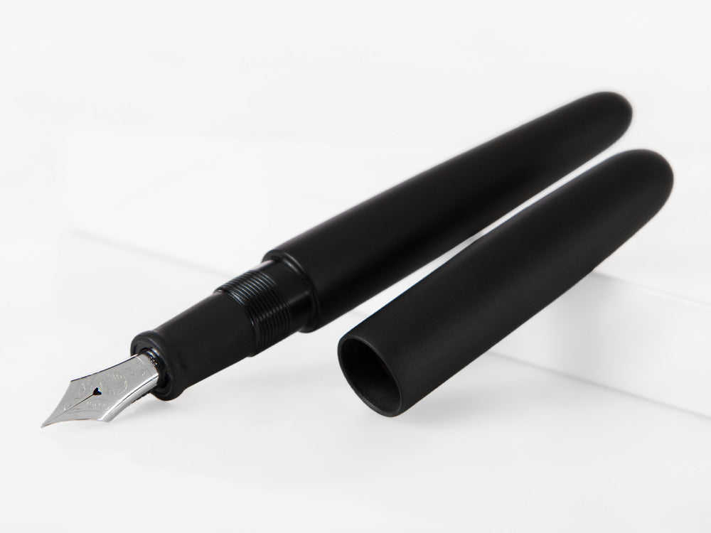 Pluma Estilográfica Nakaya Cigar Portable, Black Hairline, Rodio