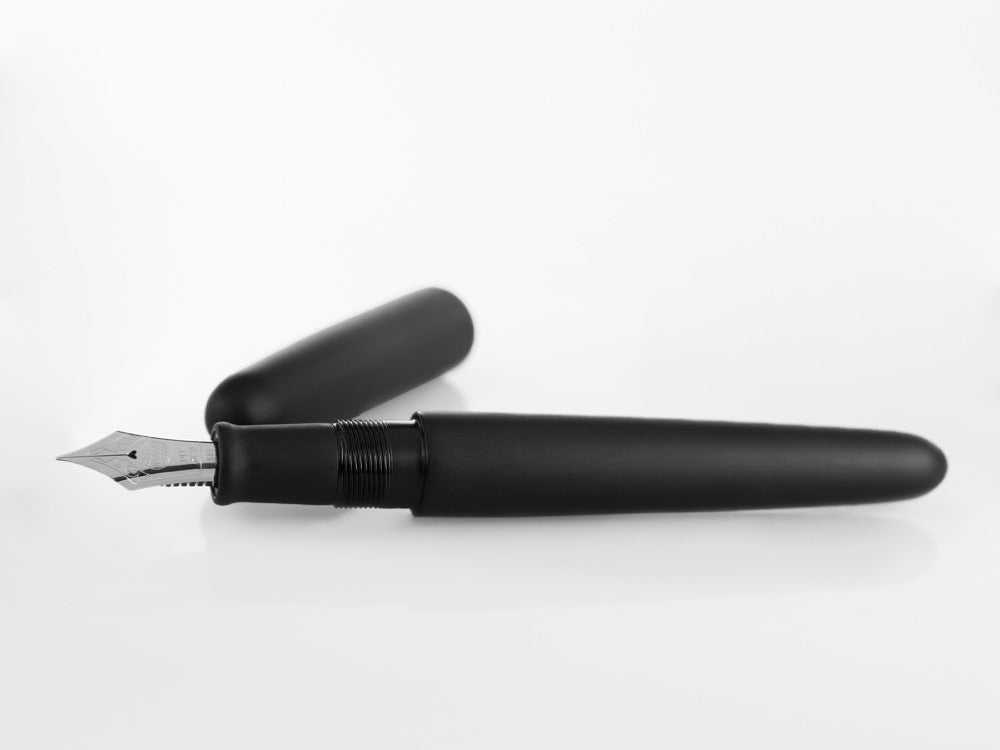 Pluma Estilográfica Nakaya Cigar Portable, Black Hairline, Rodio