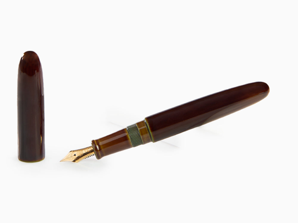 Pluma Estilográfica Nakaya Cigar Portable, Heki-Tamenuri, Urushi, 17mm