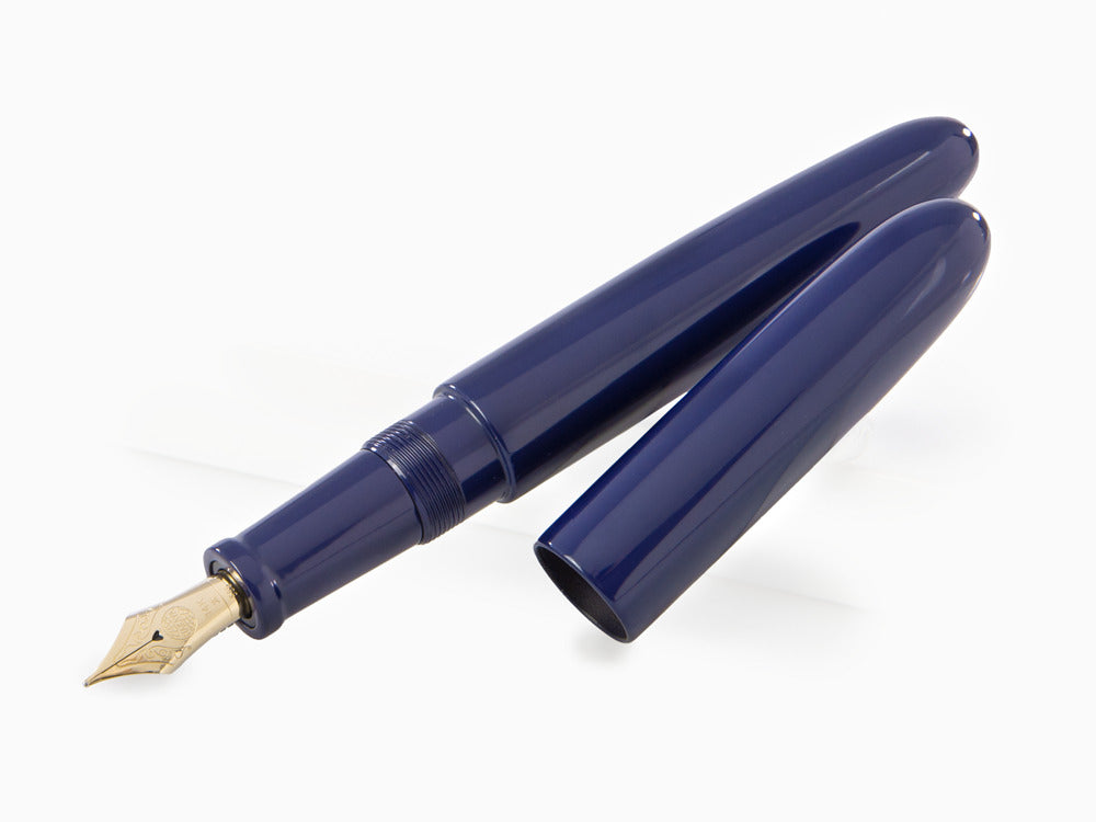 Pluma Estilográfica Nakaya D-17mm Cigar Portable, Kikyo, Oro 14k
