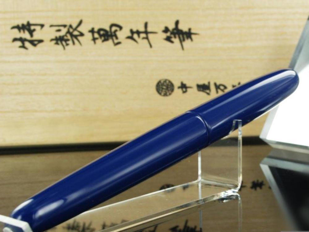 Estilográfica Nakaya Cigar Portable, Kikyo, Ebonita y Urushi, Rodio