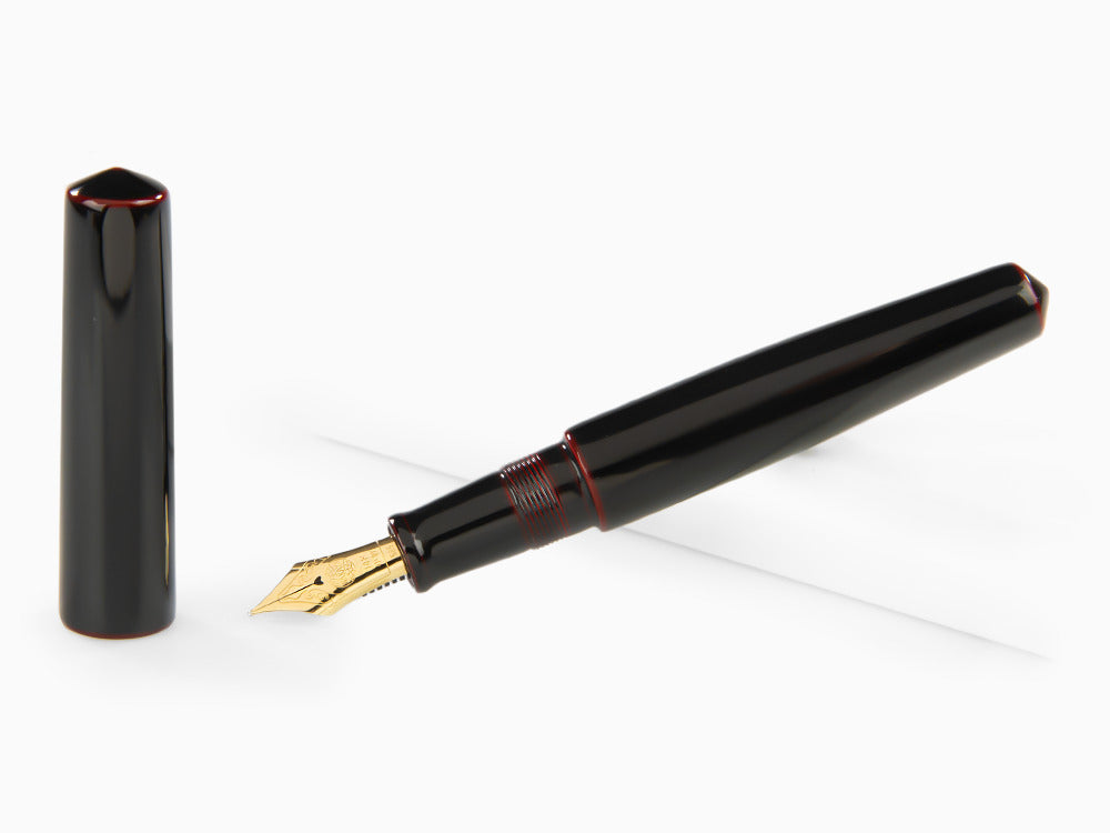Pluma Estilográfica Nakaya Cigar Piccolo, Kuro-Tamenuri, Ebonita