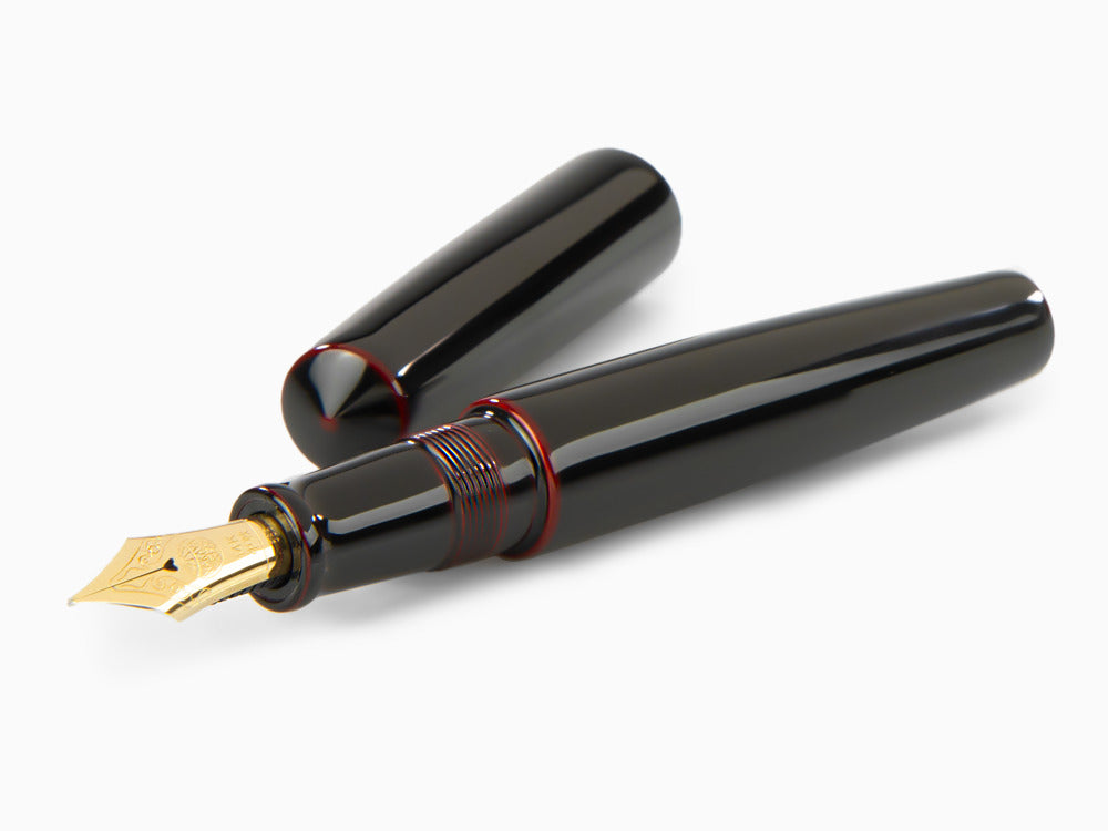 Pluma Estilográfica Nakaya Cigar Piccolo, Kuro-Tamenuri, Ebonita