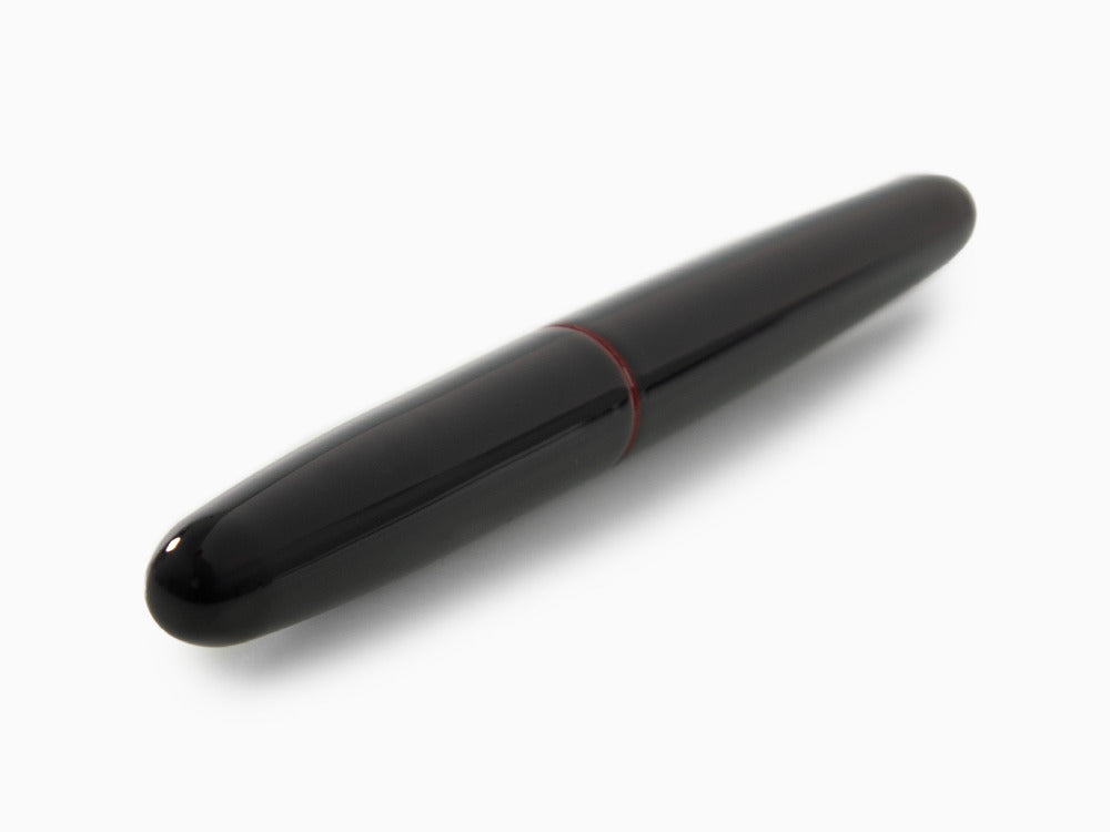 Estilográfica Nakaya Cigar Portable Kuro-Tamenuri, Ebonita, Laca Urushi