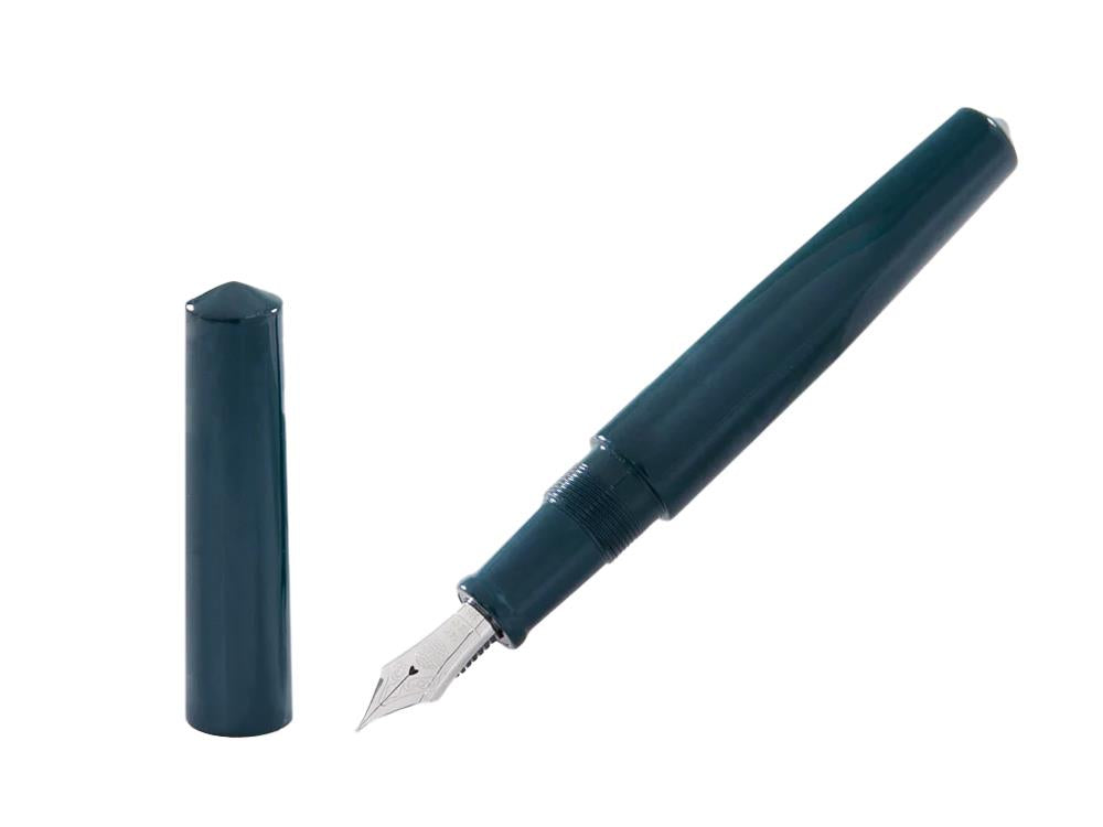 Pluma Estilográfica Nakaya Cigar Piccolo, Midori, Ebonita,, rodio