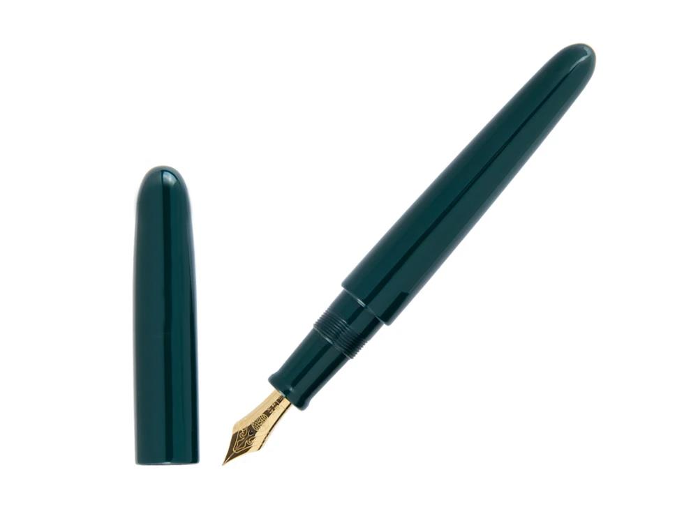 Pluma Estilográfica Nakaya Cigar Portable Midori, Ebonita, Laca Urushi