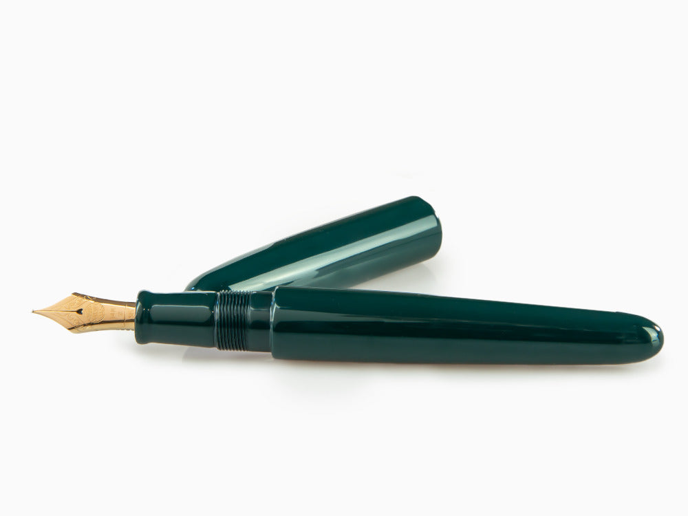 Pluma Estilográfica Nakaya Cigar Portable Midori, Ebonita, Laca Urushi