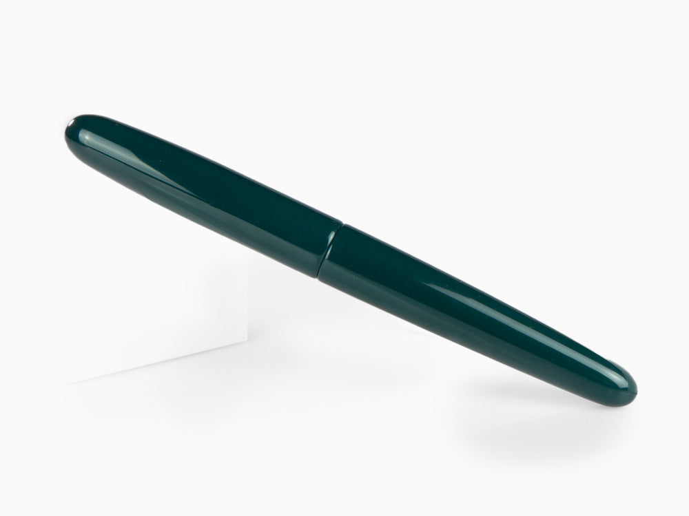 Pluma Estilográfica Nakaya Cigar Portable, Midori, Ebonita, 14k/rodio