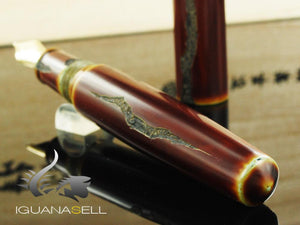Estilográfica Nakaya Cigar Piccolo "Nuno Kise Hon Kataji" , Ebonita