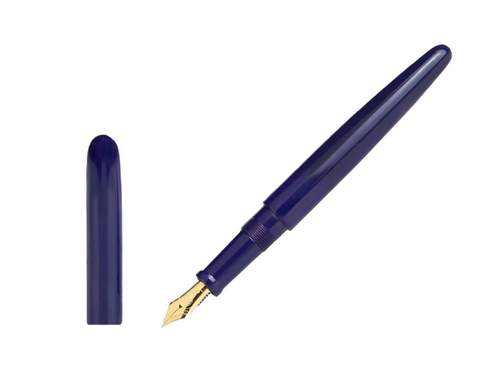 Pluma Estilográfica Nakaya Cigar Long Shobu, Ebonita, Oro 14k