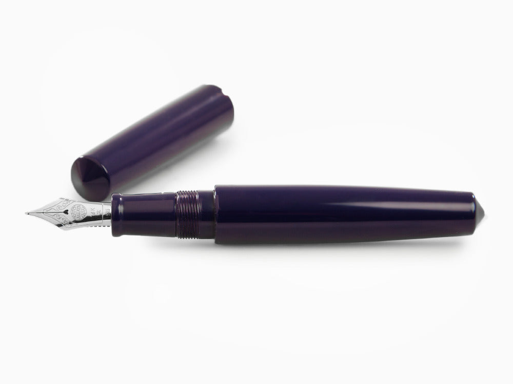 Pluma Estilográfica Nakaya Cigar 160mm., Shobu, Ebonita, Rodio