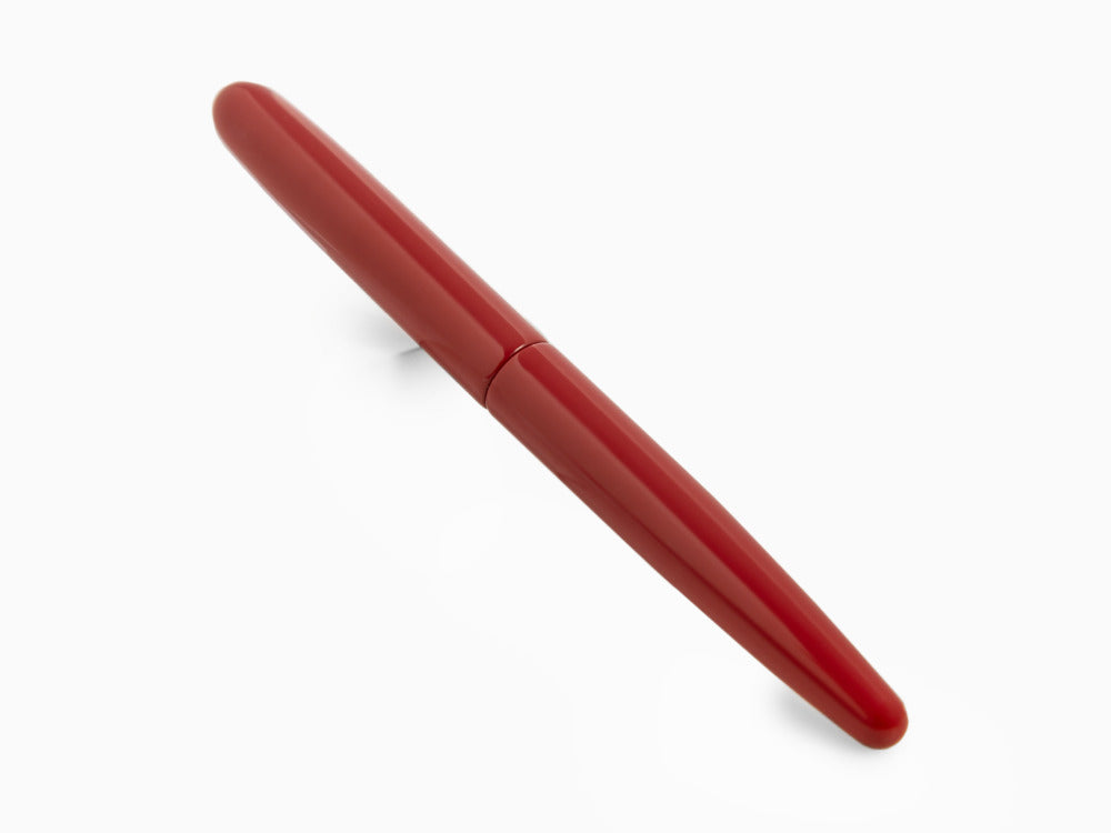 Pluma Estilográfica Nakaya Cigar Long, Shu, Ebonita, Ebonita, Oro 14k