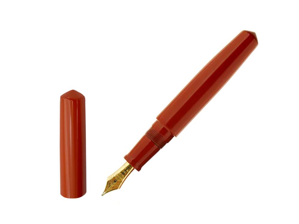 Estilográfica Nakaya Cigar Piccolo Arai Shu, Ebonita, Laca Urushi