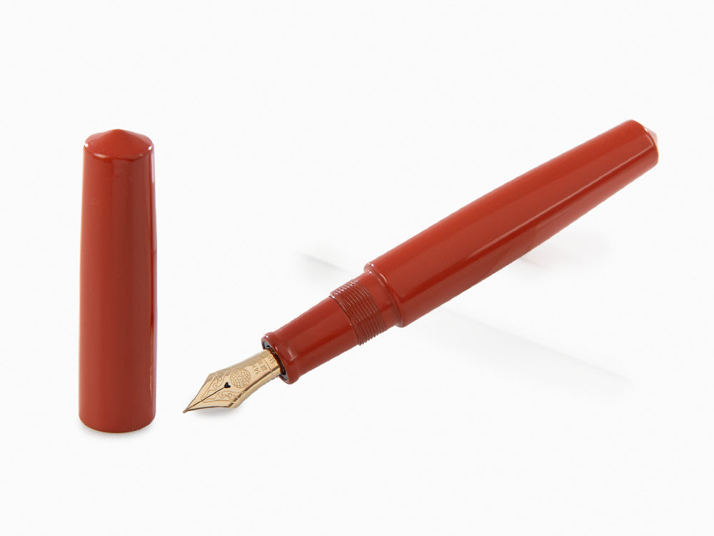 Estilográfica Nakaya Cigar Piccolo Arai Shu, Ebonita, Laca Urushi