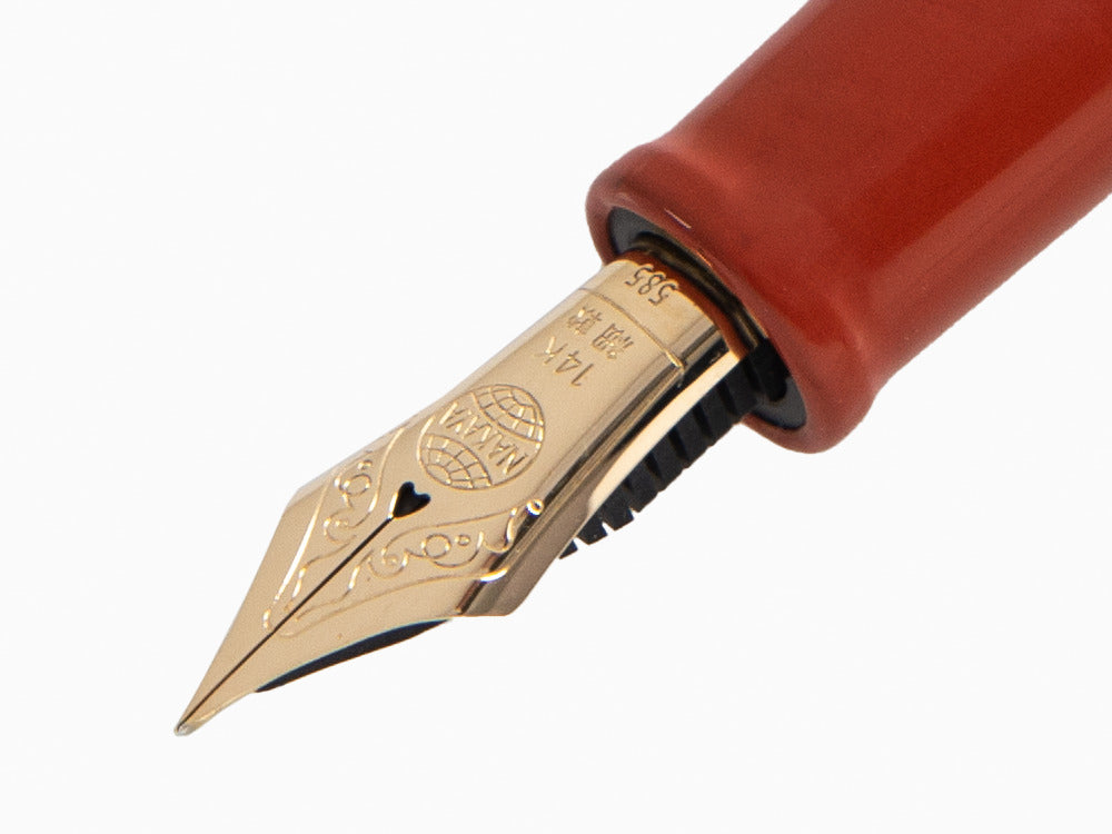 Estilográfica Nakaya Cigar Piccolo Arai Shu, Ebonita, Laca Urushi