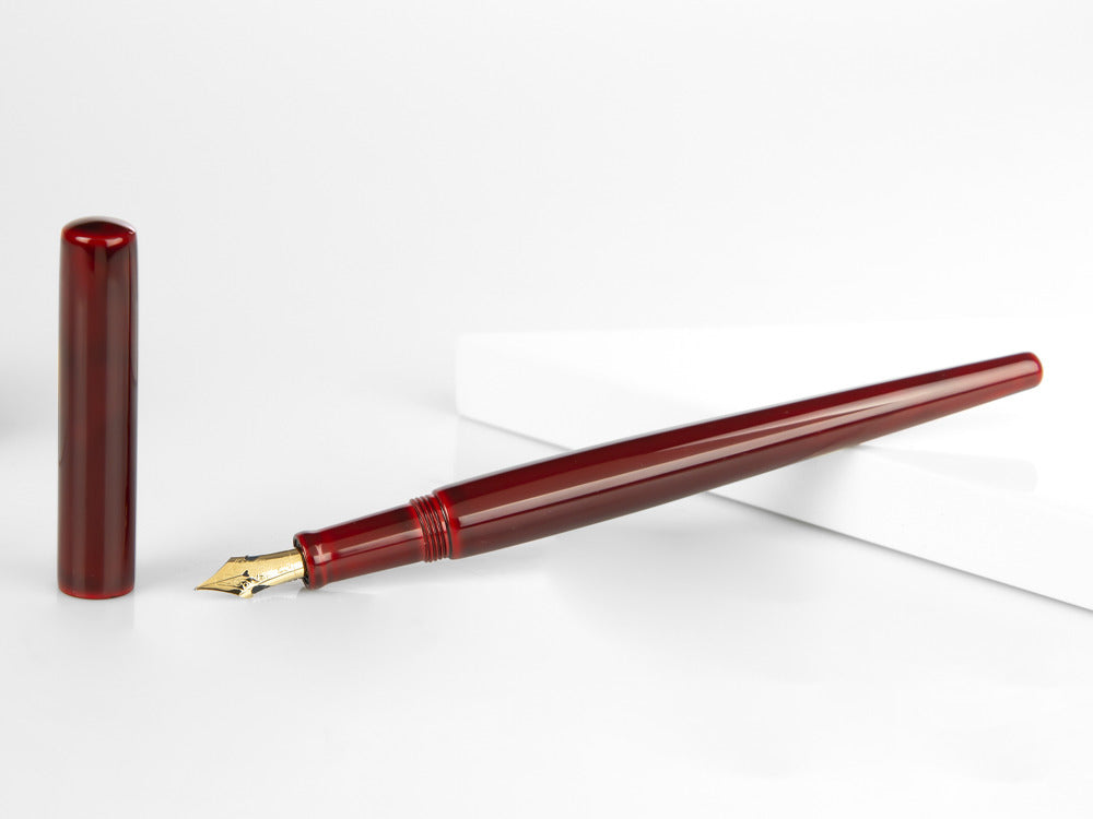 Pluma Estilográfica Nakaya Desk, Aka-Tamenuri, Plumín elástico