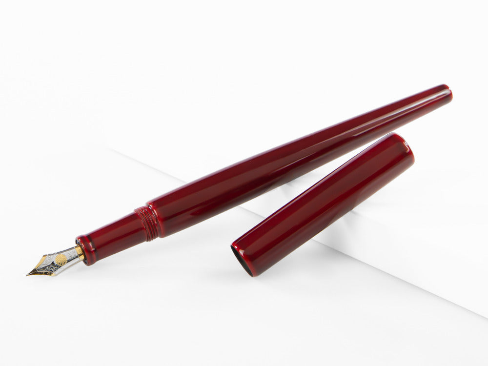 Pluma Estilográfica Nakaya Desk, Aka-Tamenuri, Oro 14K bicolor