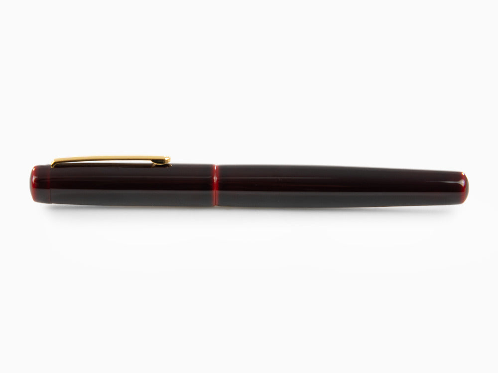 Pluma Estilográfica Nakaya Neo-Standard, Aka-Tamenuri, Oro 14K bicolor