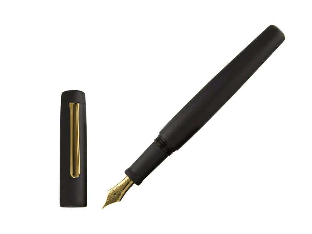 Pluma Estilográfica Nakaya Neo-Standard, Black Hairline, Ebonita