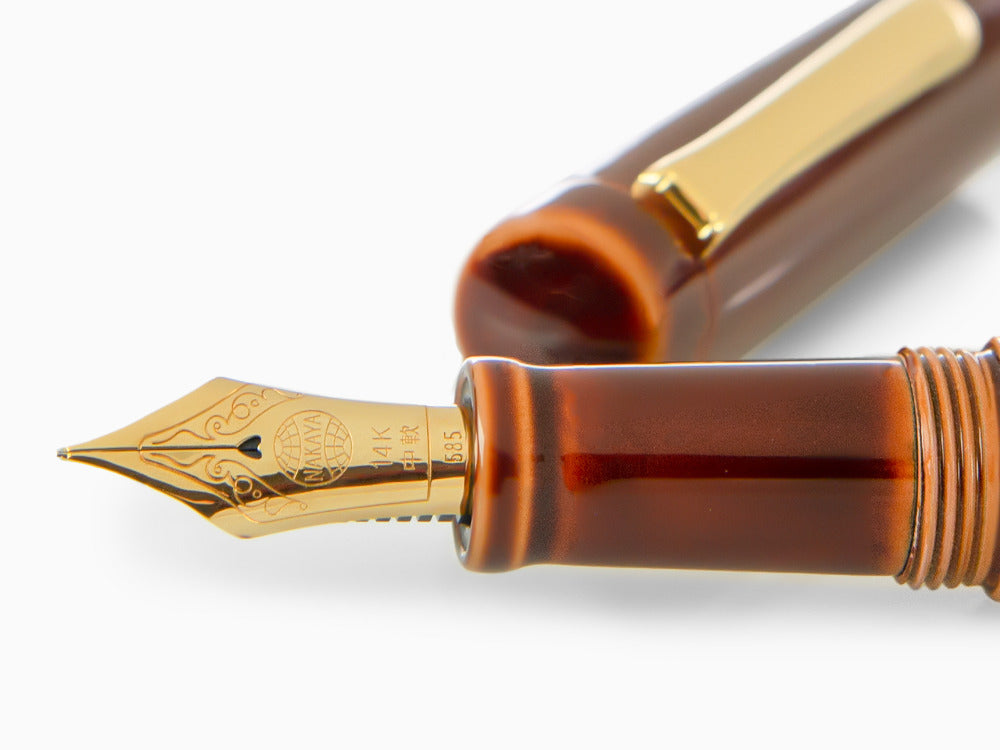 Pluma Estilográfica Nakaya Neo-Standard, Toki-Tamenuri, Ebonita
