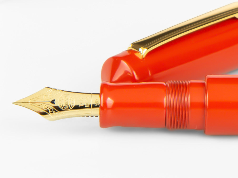 Pluma Estilográfica Nakaya Writer Arai Shu, Ebonita y  Urushi