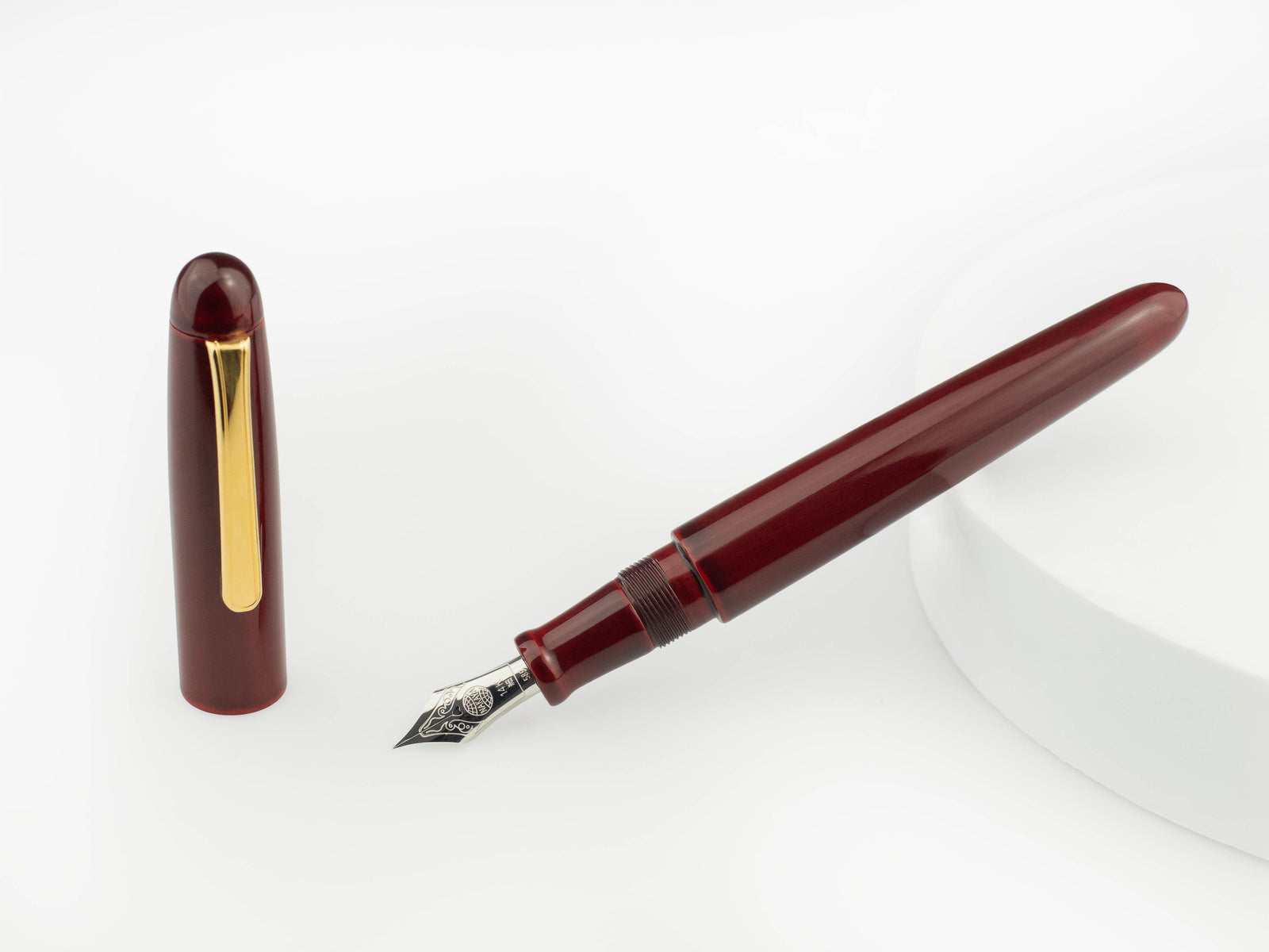 Pluma Estilográfica Nakaya Writer Portable Aka-Tamenuri, Laca Urushi