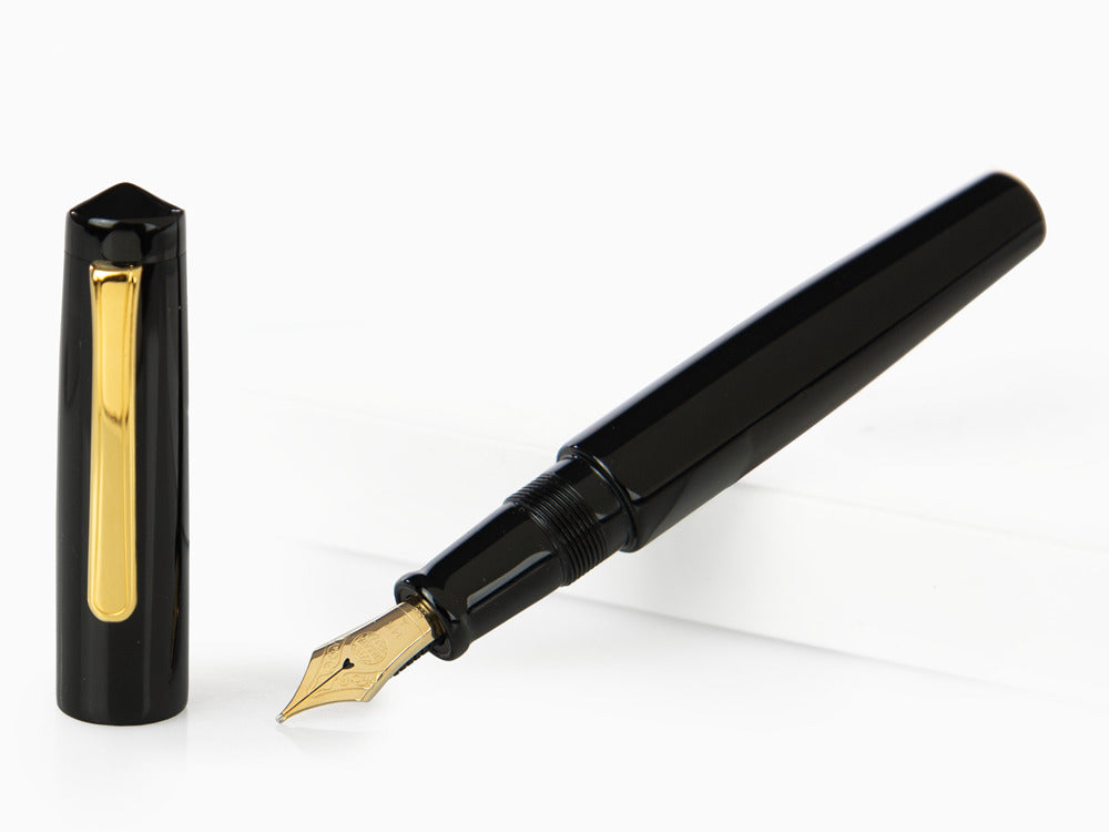 Pluma Estilográfica Nakaya Writer Kuro-Roiro Negro, Piccolo, Oro