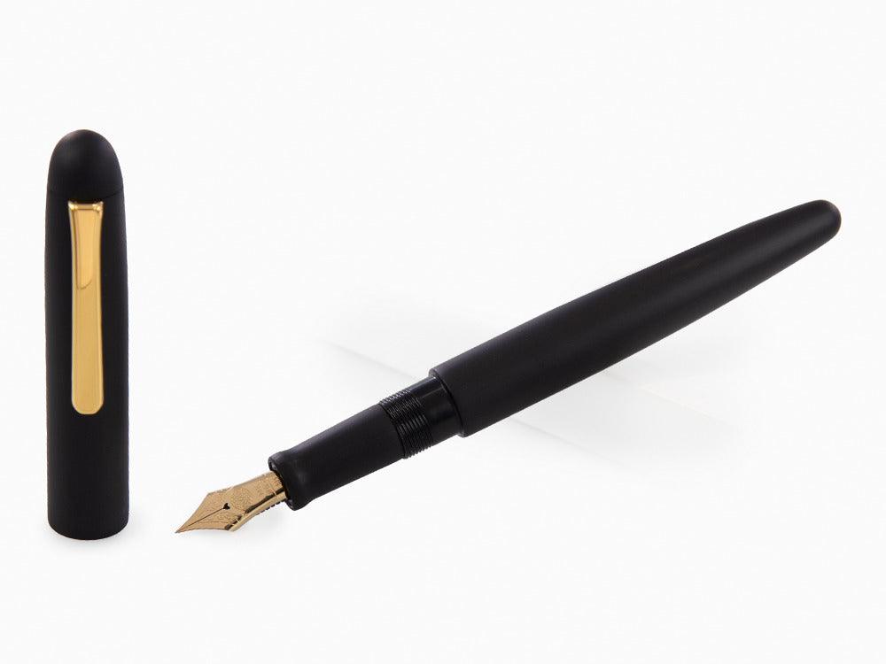 Pluma Estilográfica Nakaya Writer Black Hairline, Long, Ebonita